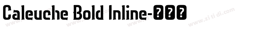 Caleuche Bold Inline字体转换